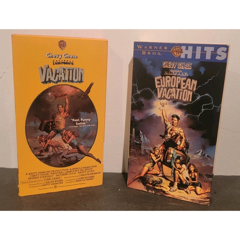 Vintage National Lampoon's 2 Vhs‎ Tapes  Vacation, European VacationChevy Chase